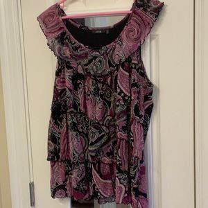 Apt 9 purple and black ruffles!